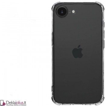 Silikoninis - Anti shock dėklas - su kameros apsauga - skaidrus (Apple Iphone 16e/Iphone 17e) Silikoninis - Anti shock dėklas - su kameros apsauga - skaidrus (Apple Iphone 16e/Iphone 17e)